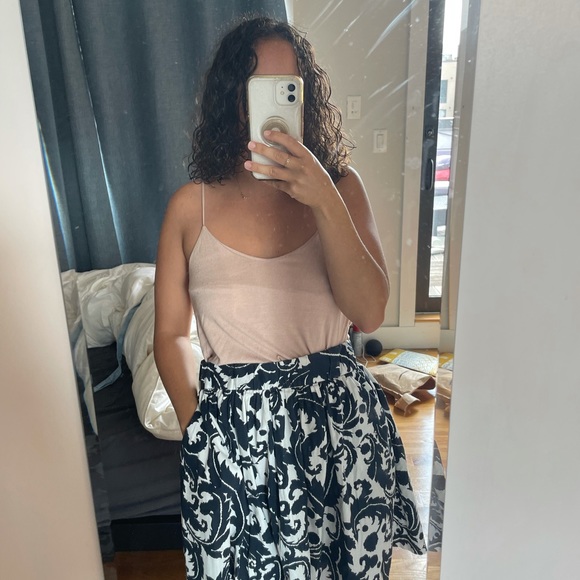 baroque print skirt with pockets - Picture 2 of 4